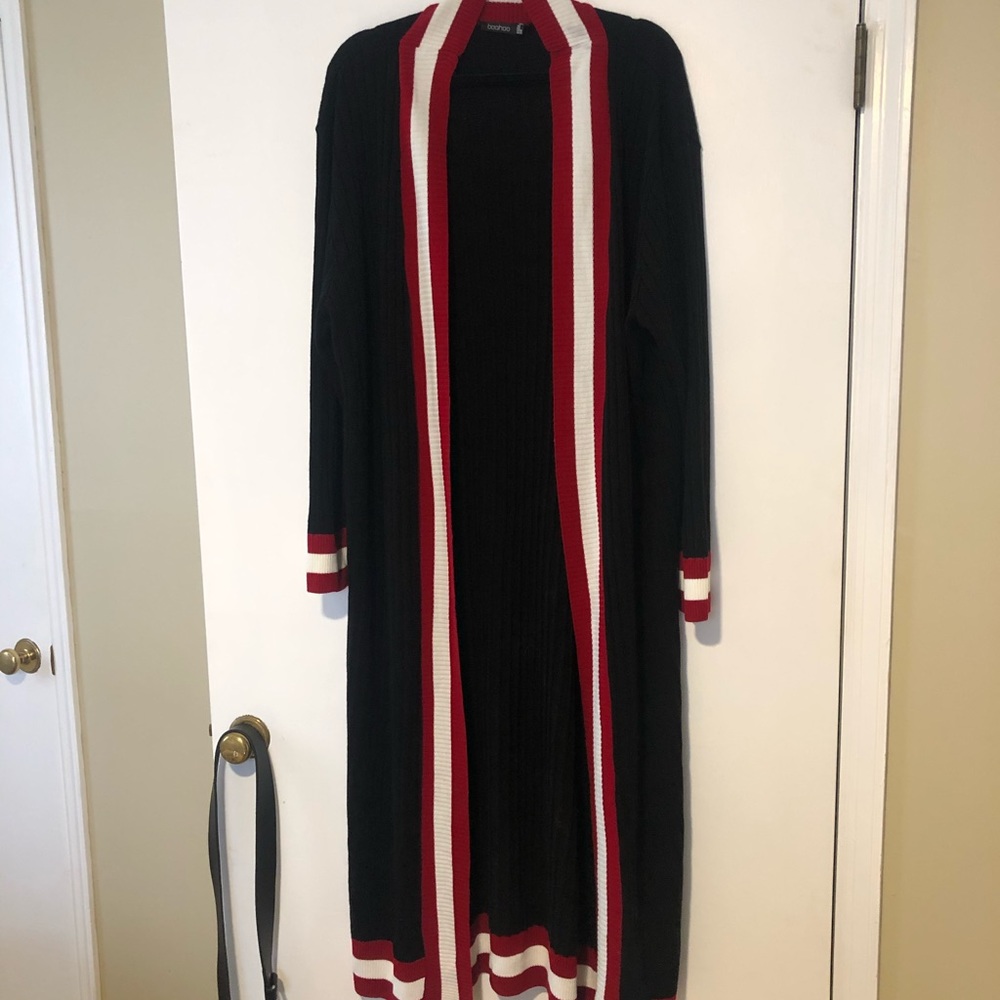 Boohoo long duster cardigan